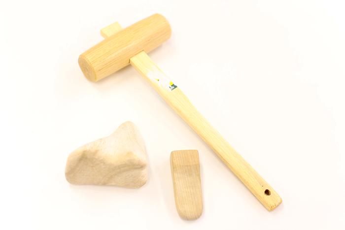 木槌での施術！